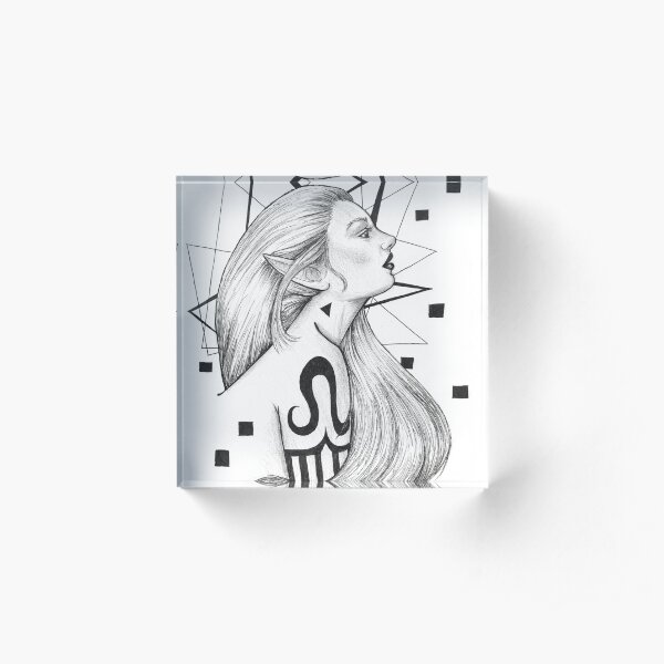 Tattooed Elf Acrylic Block