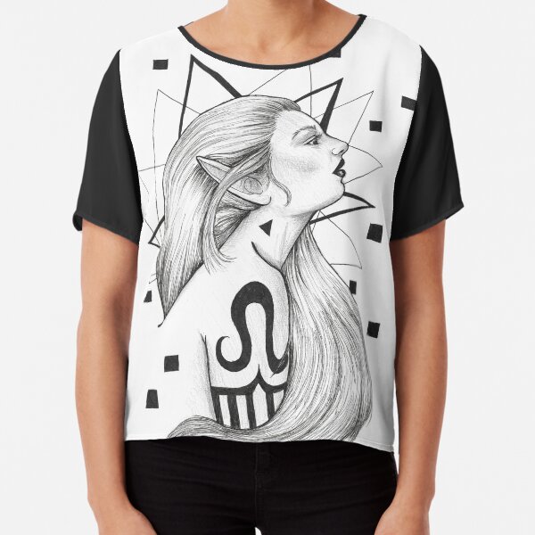Tattooed Elf Chiffon Top