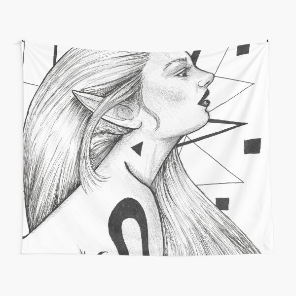 Tattooed Elf Tapestry