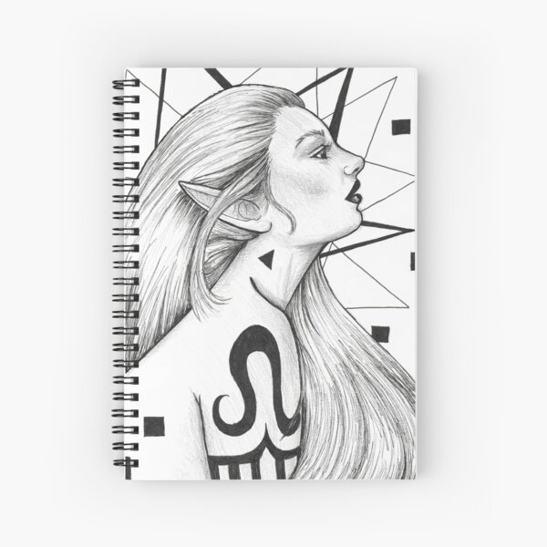 Tattooed Elf Spiral Notebook
