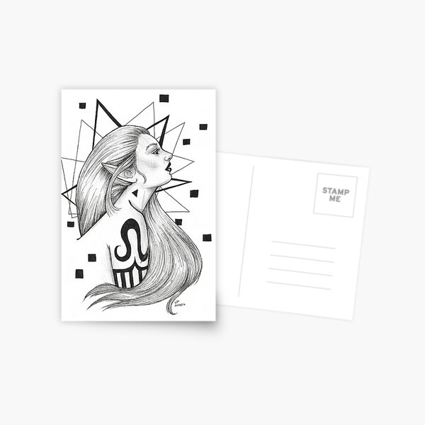 Tattooed Elf Postcard