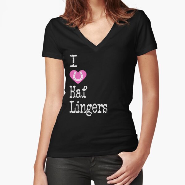 Ich Herz Haflingers | Liebe Avelignese Haflinger Pferde Tailliertes T-Shirt mit V-Ausschnitt