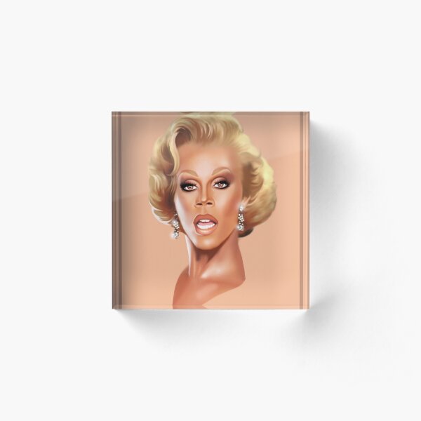 Ru Paul Acrylic Block