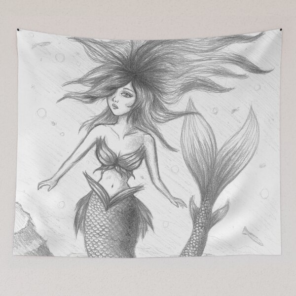 Item preview, Mermaid #1 designed and sold by nokcturna.