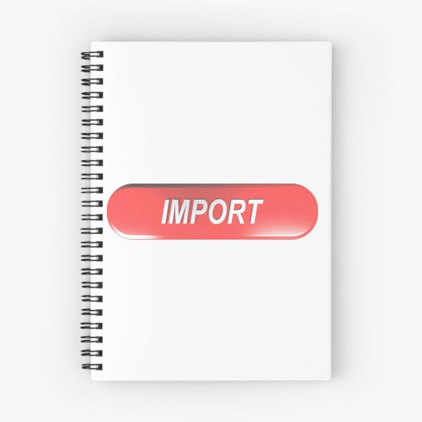 Item preview, Red rounded rectangle push button IMPORT designed and sold by carlotoffolo.