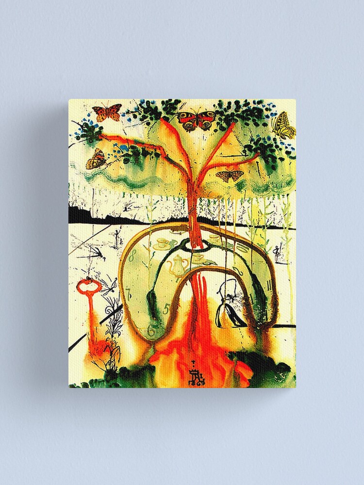 Alternate view of ALICE in WONDERLAND : Vintage 1969 Mad Hatter Party by Dali Print Canvas Print