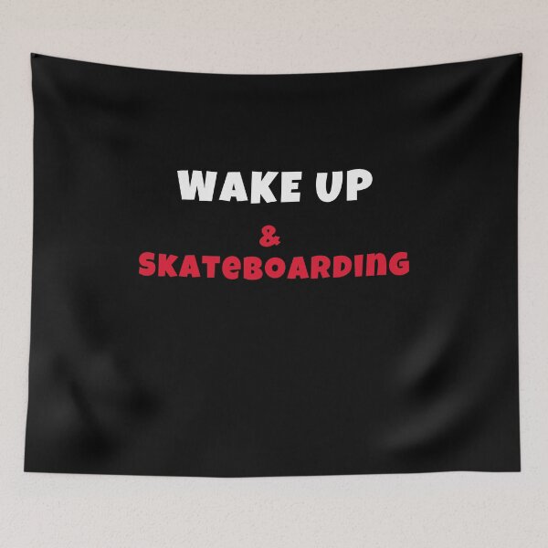 Item preview, Wake up and ckateboarding Activities Hobbies Tshirt designed and sold by we1000.
