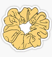 yellow scrunchie Sticker