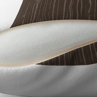 Alternate view of Weathered Woodgrain - Dark Brown Floor Pillow