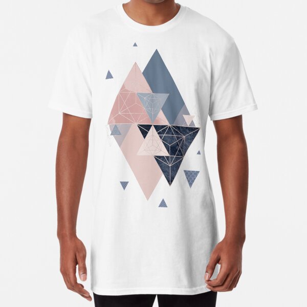 Geometric Symmetry No2 Long T-Shirt