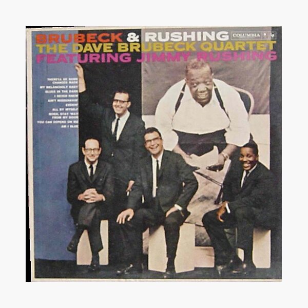Brubeck & Rushing, The Dave Brubeck Quartet Featuring Jimmy Rushing, Brubeck, Rushing, Jazz, Swing, blues, bop Photographic Print