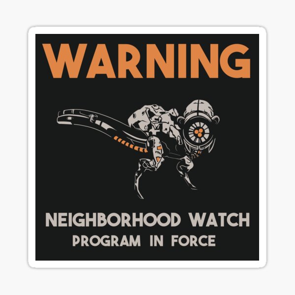 Vigilante del barrio Pegatina