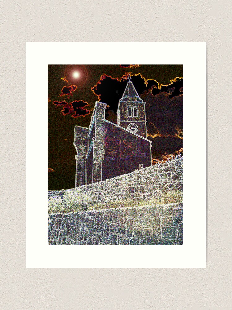 Thumbnail 1 of 3, Art Print, Star in Dark Night designed and sold by TatianaMichaela.