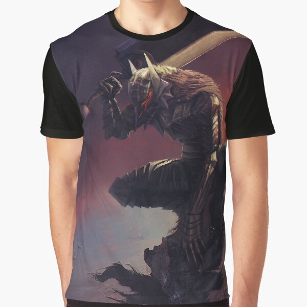 Guts On His Berserk Armor Graphic T-Shirt