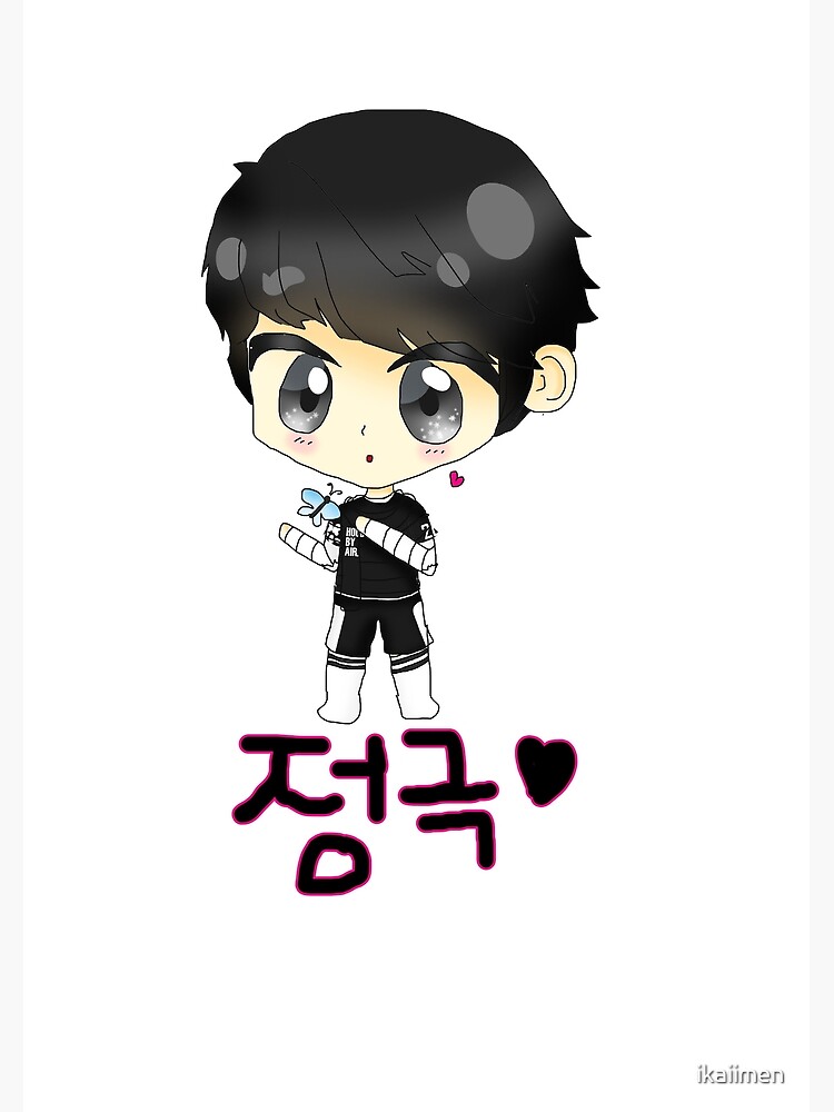 Bts Jungkook Chibi No More Dream Version Greeting Card By Ikaiimen Redbubble