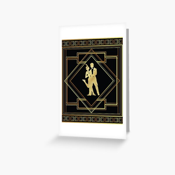 Item preview, Art Deco Gatsby Style Flapper Couple designed and sold by Annnalise.