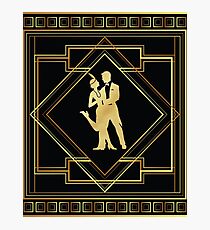 Art Deco Gatsby-Art-Prallplatten-Paar Fotodruck