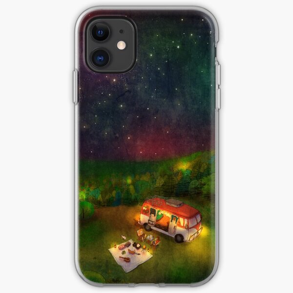 Summer camping iPhone Soft Case
