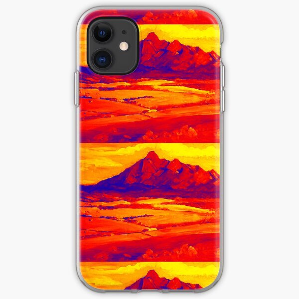 Mt Barney Red.. iPhone Soft Case