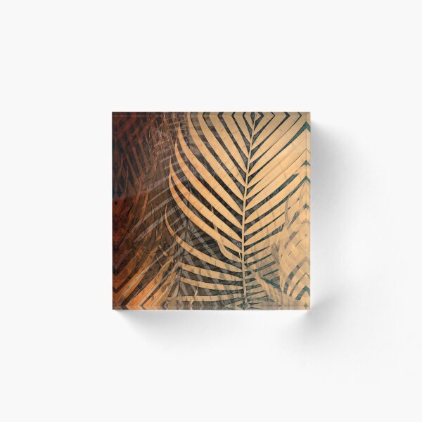 Item preview, TROPICAL BEIGE ORANGE LEAVES-B designed and sold by Pia Schneider.