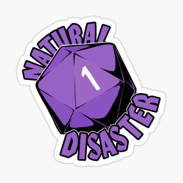 Natural Disaster - Purple Sticker