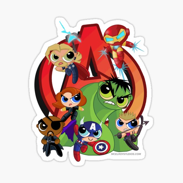 assemble puffs Sticker