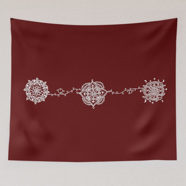 Item preview, simple mandala on a red background designed and sold by Eryong.