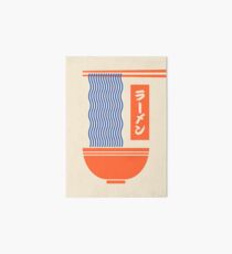Ramen Japanese Food Tonkotsu Noodle Bowl - Cream Art Board