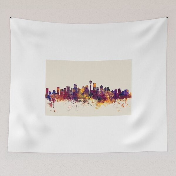 Item preview, Seattle Washington Skyline designed and sold by ArtPrints.