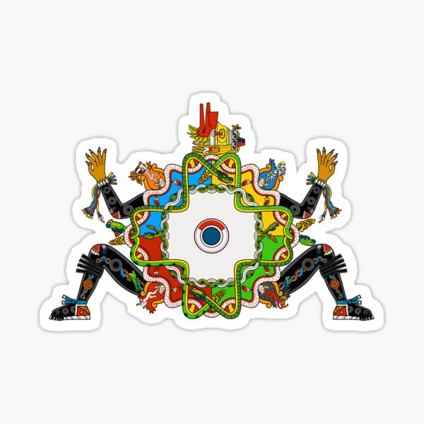 Ehekakeketzalkoatl chikomekoanepantla Sticker