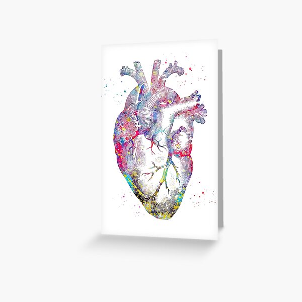 Anatomical heart - Art is Heart Stationery Cards by