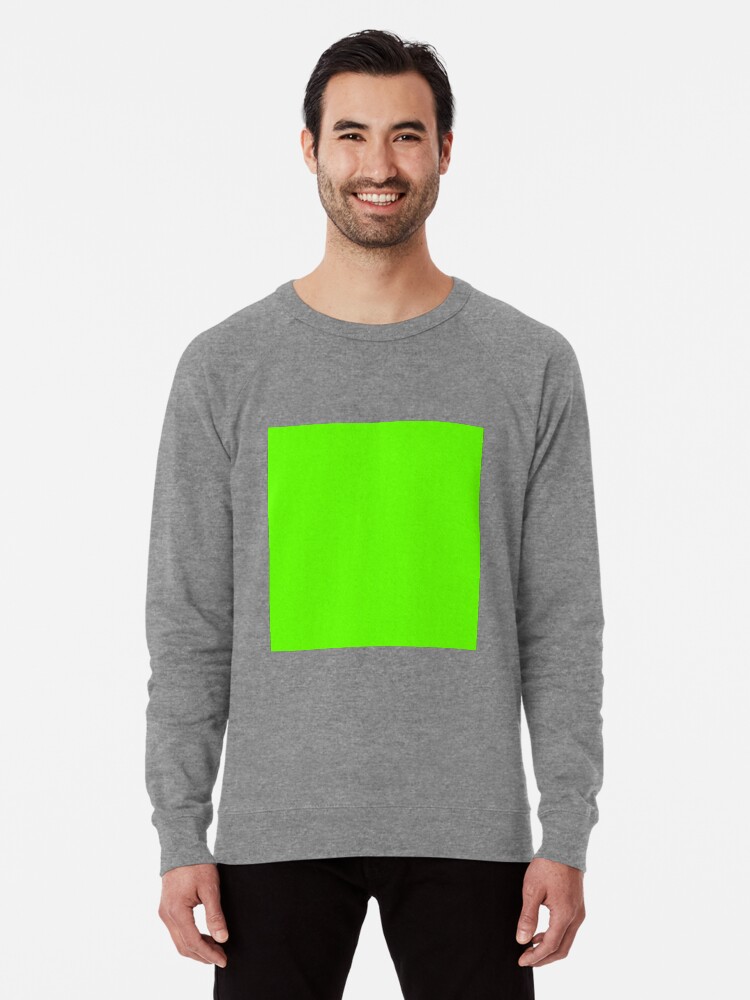 Bright green on sale sweatshirt