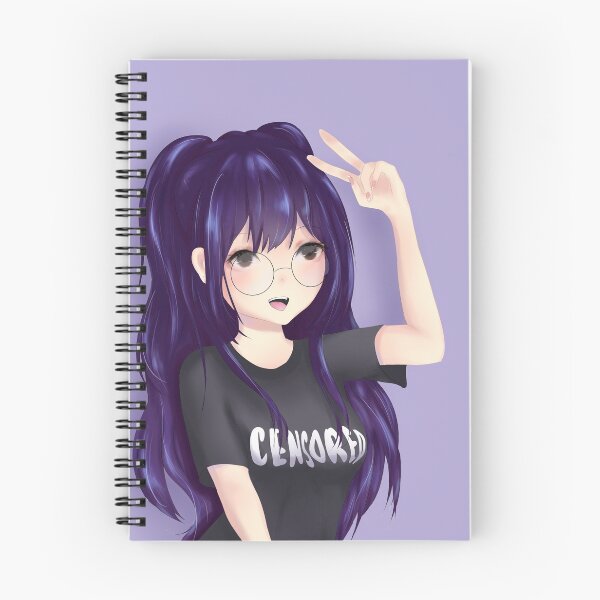 Item preview, Purple Hair Girl ~ designed and sold by iichigomochi.