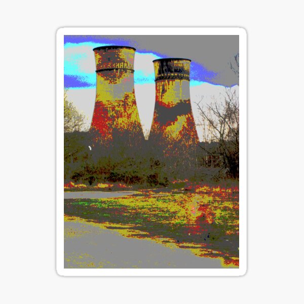 Tinsley Cooling Towers Warhol style Sticker