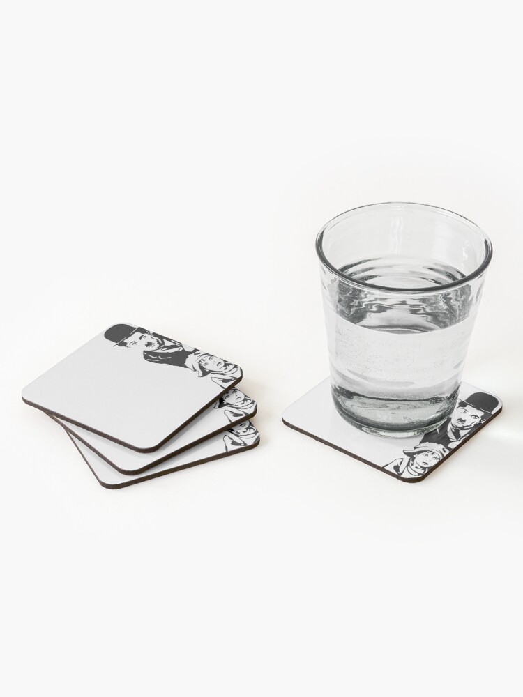 Alternate view of Charlie Chaplin The Kid 1921, Poster Artwork Design Coasters (Set of 4)