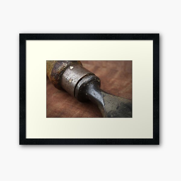 Chiseled throat Framed Art Print
