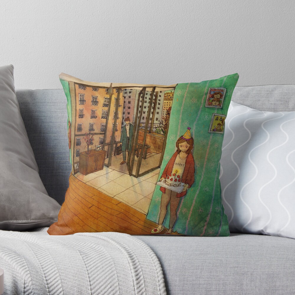 Item preview, Throw Pillow designed and sold by puuung1.