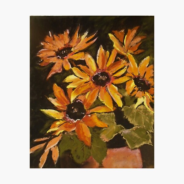 Item preview, Yellow Daisies in a terracotta pot designed and sold by AngelaJCartner.