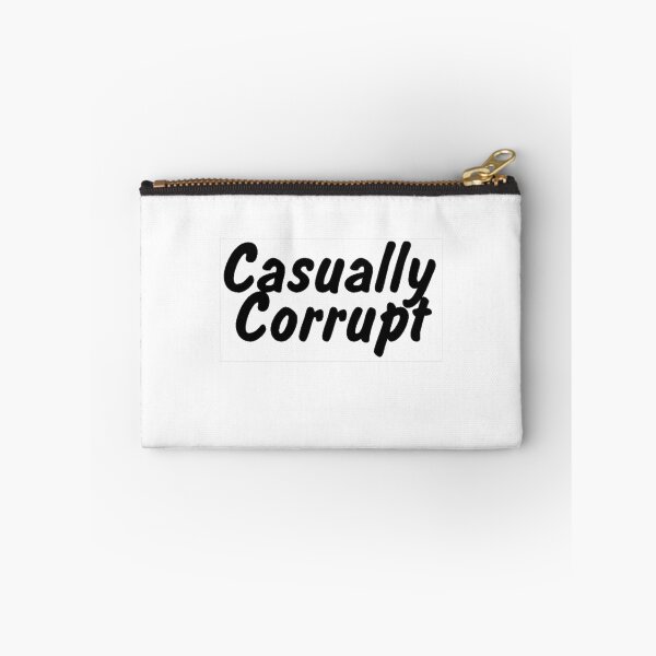 Item preview, Casually Corrupt Black on White Block (Small) designed and sold by CasuallyCorrupt.