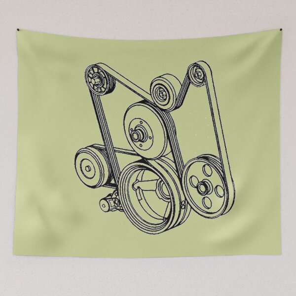 Item preview, Belt With Gears Diagram designed and sold by VictorIos.