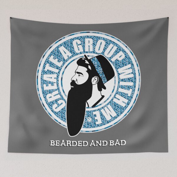 Item preview, CREATE A GROUP WITH ME BEARDED AND BATHROOM designed and sold by netrok.