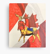 Mountie Moose Centaur Metal Print