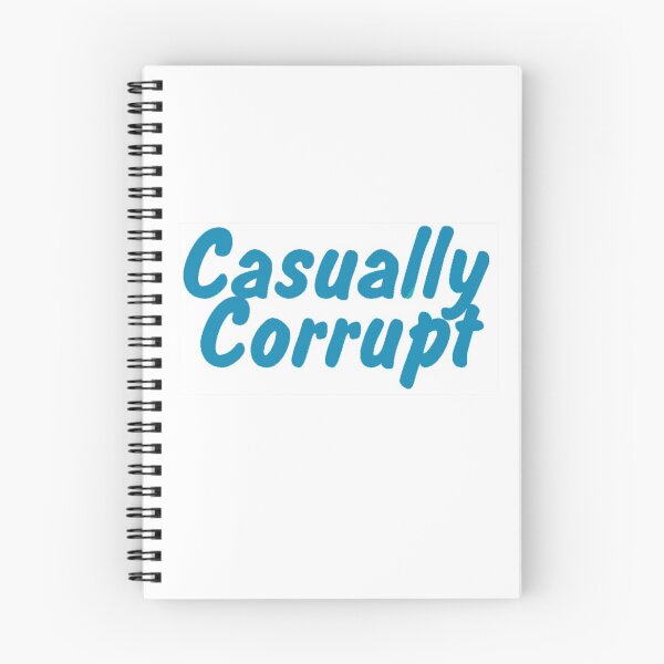 Item preview, Casually Corrupt Blue on White Block (Small) designed and sold by CasuallyCorrupt.