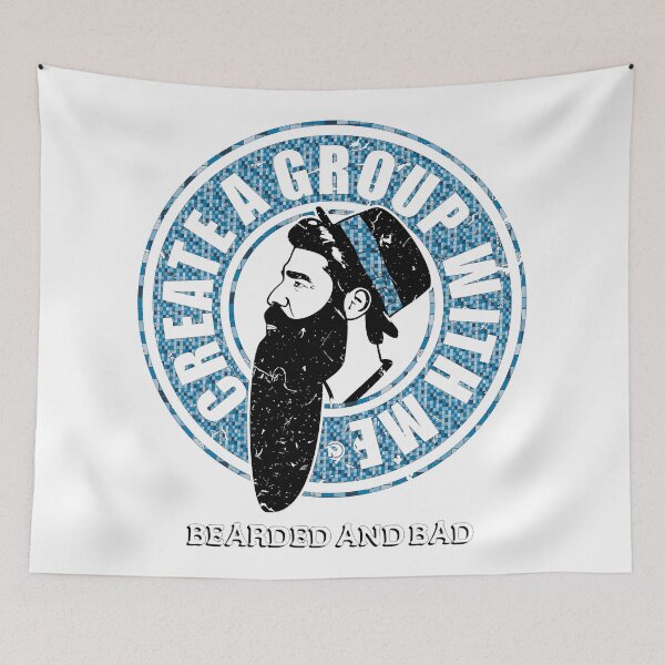 Item preview, CREATE A GROUP WITH ME BEARDED AND BATHROOM designed and sold by netrok.