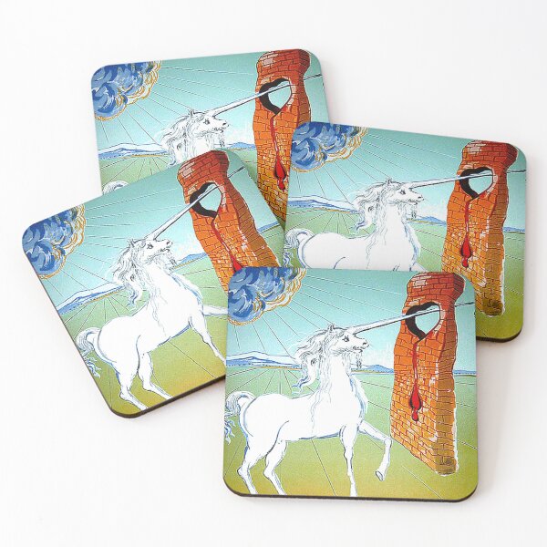 Item preview, UNICORN : Vintage 1978 Heart Piercing Abstract  Print designed and sold by posterbobs.