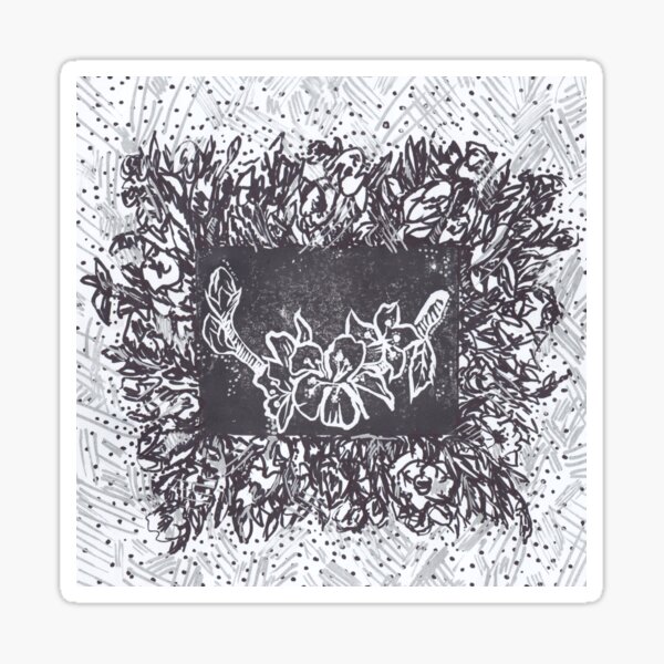 Almond blossom jungle Sticker