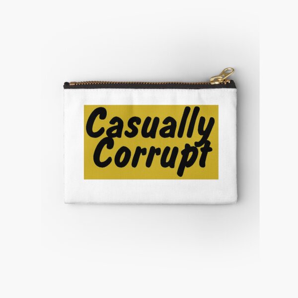 Item preview, Casually Corrupt Black on Gold Block (Small) designed and sold by CasuallyCorrupt.
