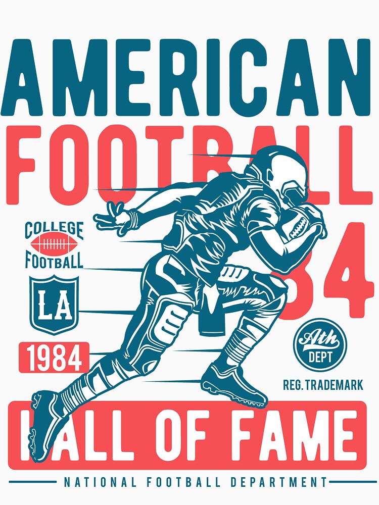 Disover American Football Hall of Fame Vintage Baseball Tee