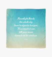 Moonlight - Beautiful Quote by Rumi Scarf