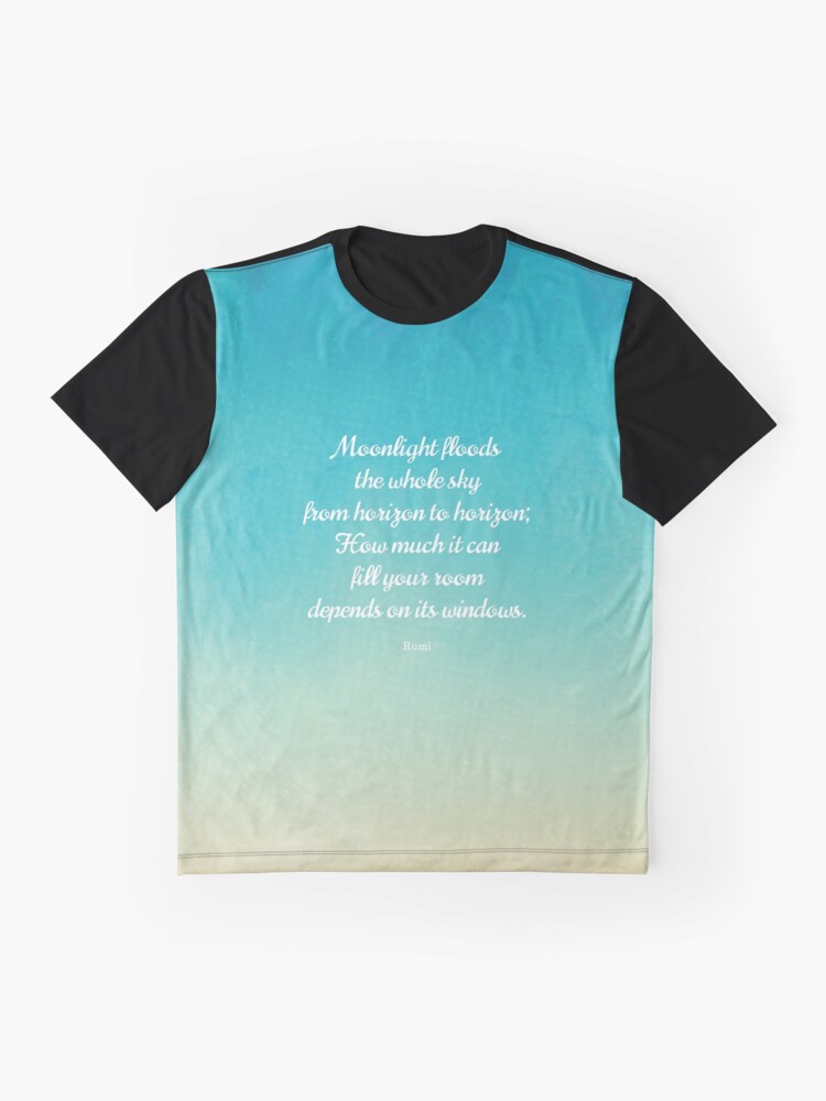 Alternative Ansicht von Mondschein - Schönes Zitat von Rumi Grafik T-Shirt